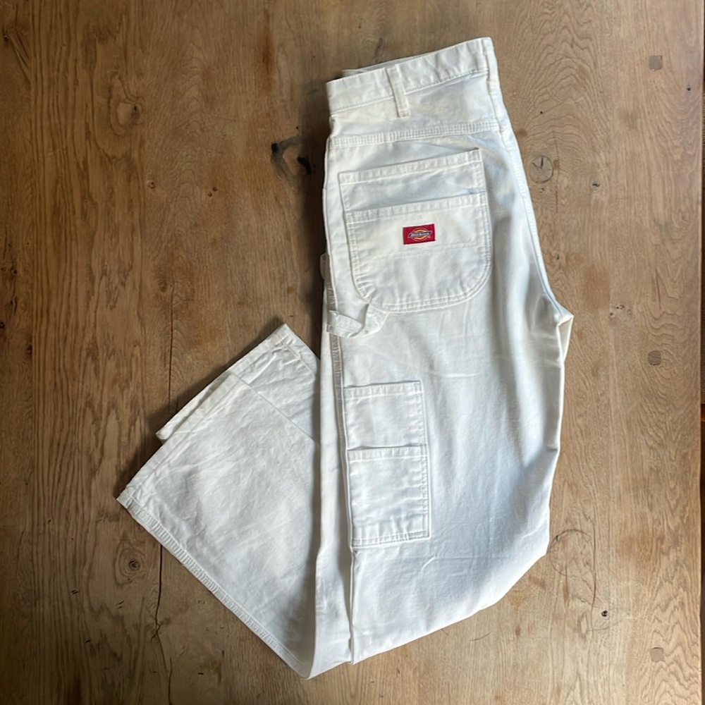 Dickies Classic Y2K Painters Pants Men’s Size 31x30 White Straight Leg Pockets